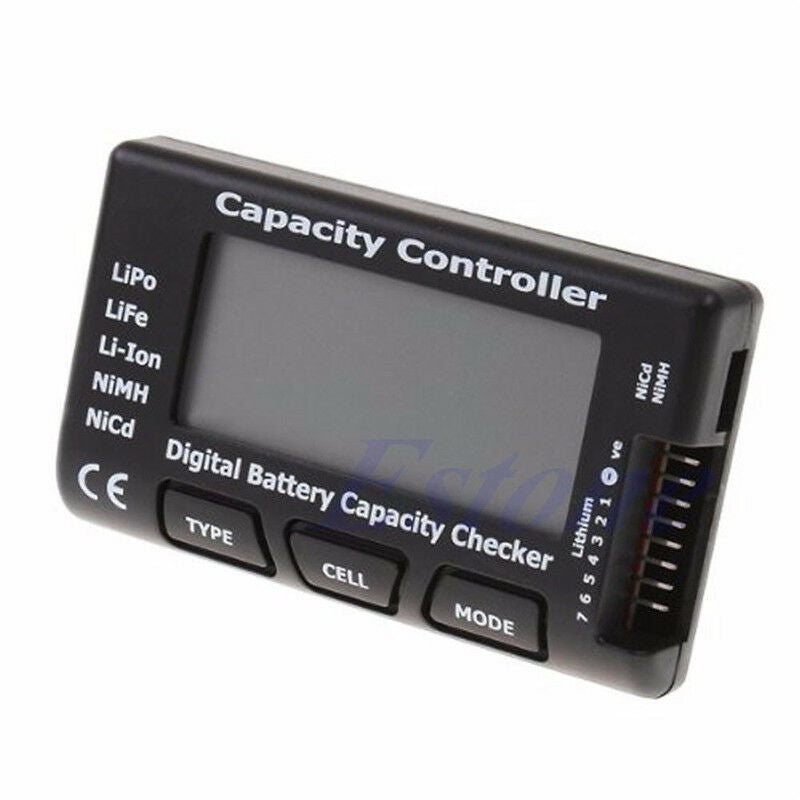 Digital Battery Capacity Checker RC CellMeter 7 Fr LiPo LiFe Li-ion NiMH Nicd