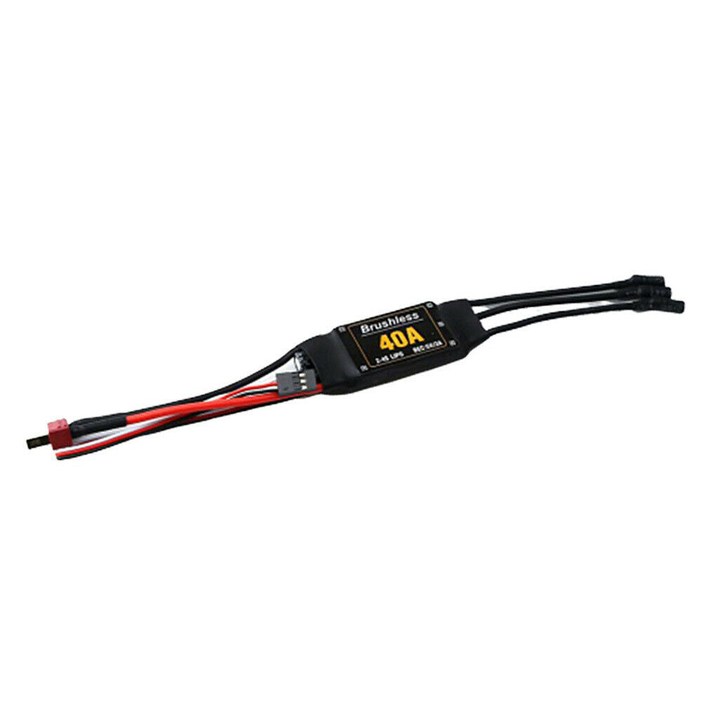 40A ESC Brushless  â€‹â€‹Controller with T Connector And 3.5mm Banana