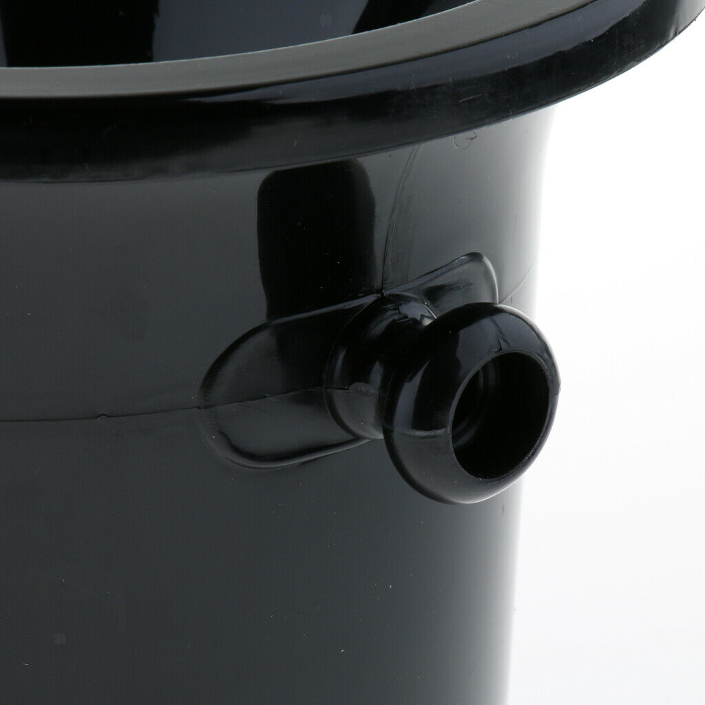 Black Plastic Wine Spittoon Champagne Bucket Fashion with Carry Handles