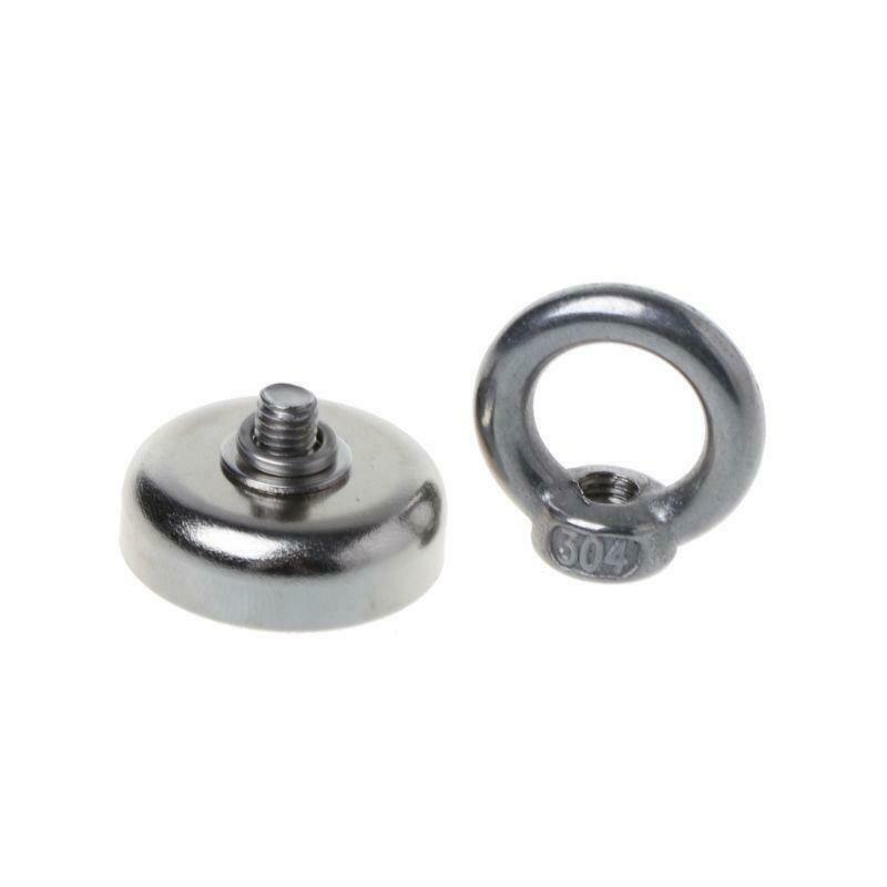 Powerful Round Neodymium Magnet Hook Metal Detector Strong Sea Fishing Hunting