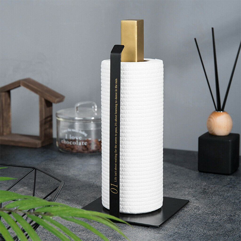 Paper Towel Holder 13 inch Dispenser Standing Heavy Duty for Kitchen Family