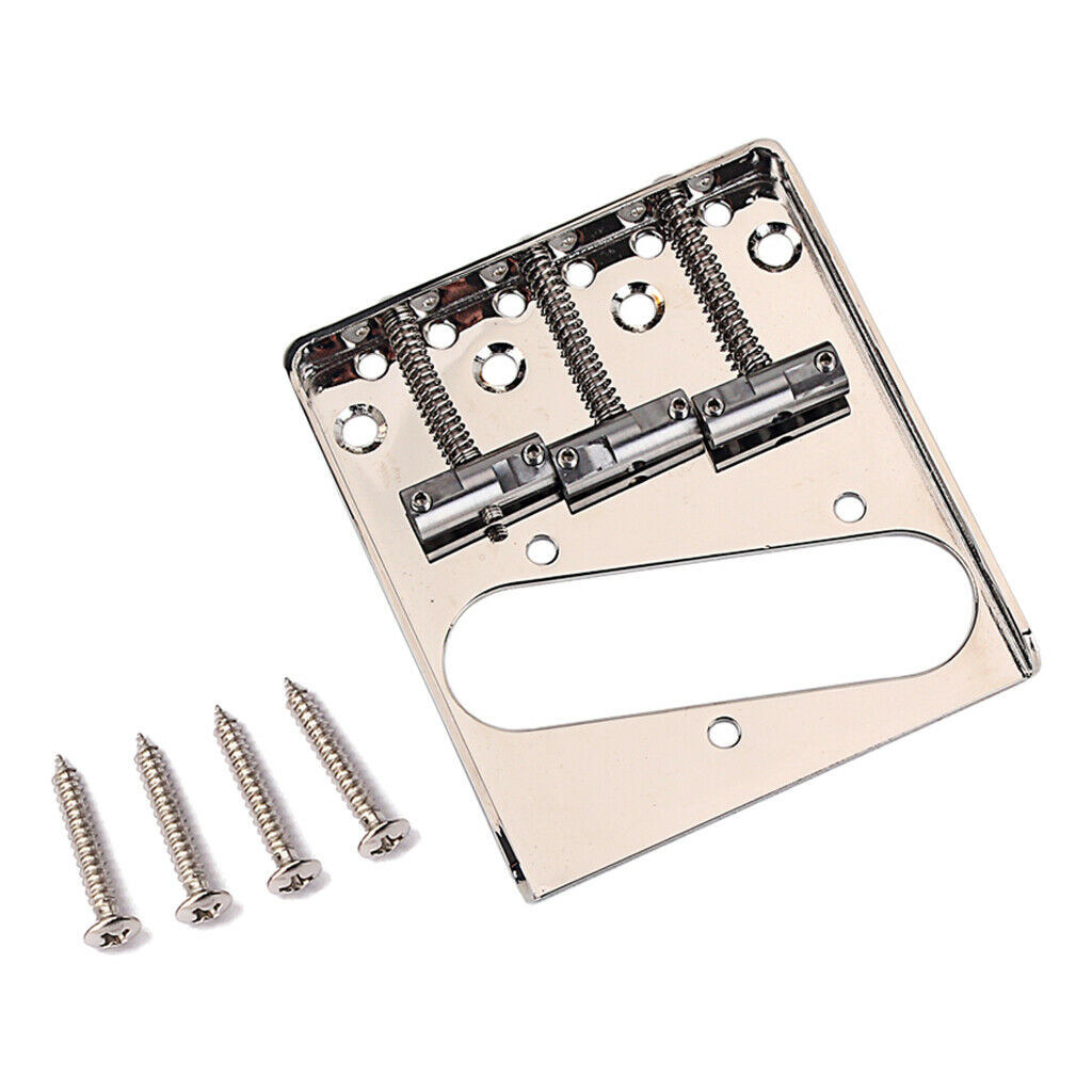 Adjustable Fixed 3 Guitar Saddles Bridge Electric Guitar Replacement Parts