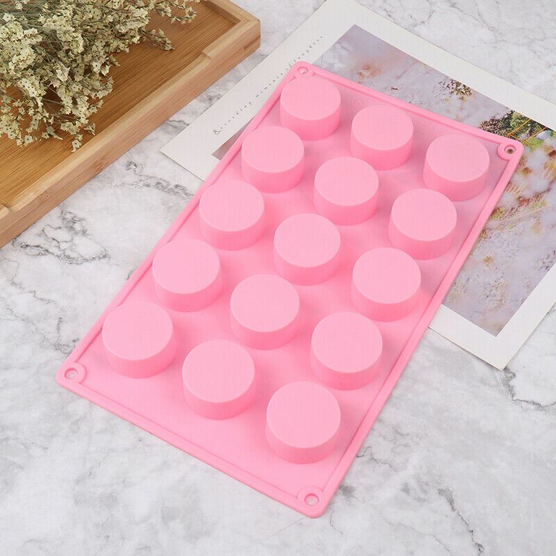 15-Oval Cake Mold Cookie Mould Flexible Silicone Soap Mold Chocolate Mo.l8