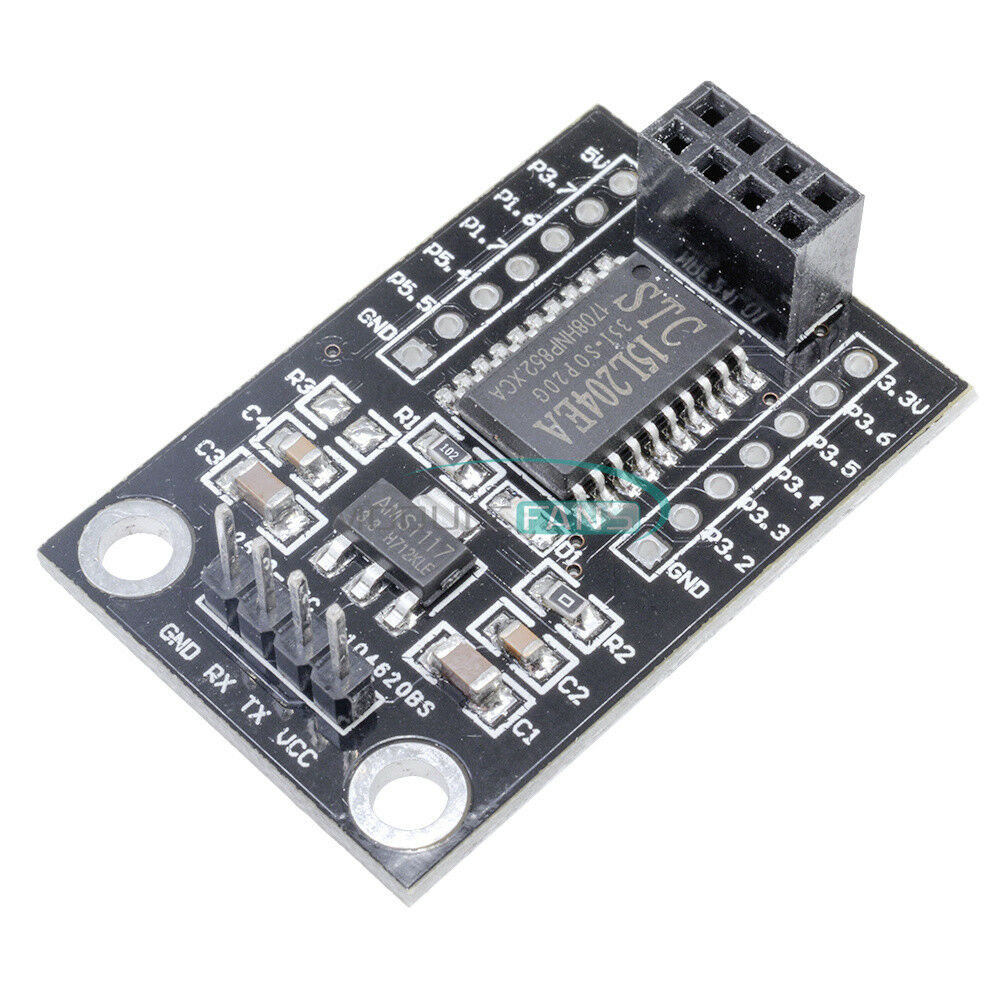 5PCS MCU 5V-3.3V Wireless STC15L204 AMS1117 Driver Board+NRF24L01 UART Interface