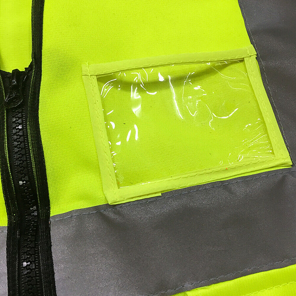 Multi Pockets High Visibility Reflective Safety Vest Workwear Safety Waistcoat