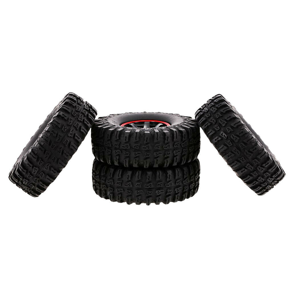 4pcs 1/10 1.9" Wheel 115mm Tire Set for   D90 TF2 RC Crawler Buggy Truck