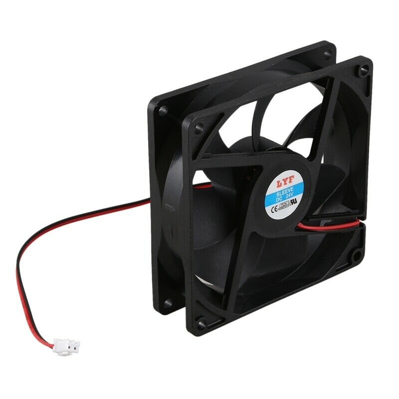 92mm x 25mm 24V 2Pin Sleeve Bea Cooling Fan for PC Case CPU Cooler O9V5V5