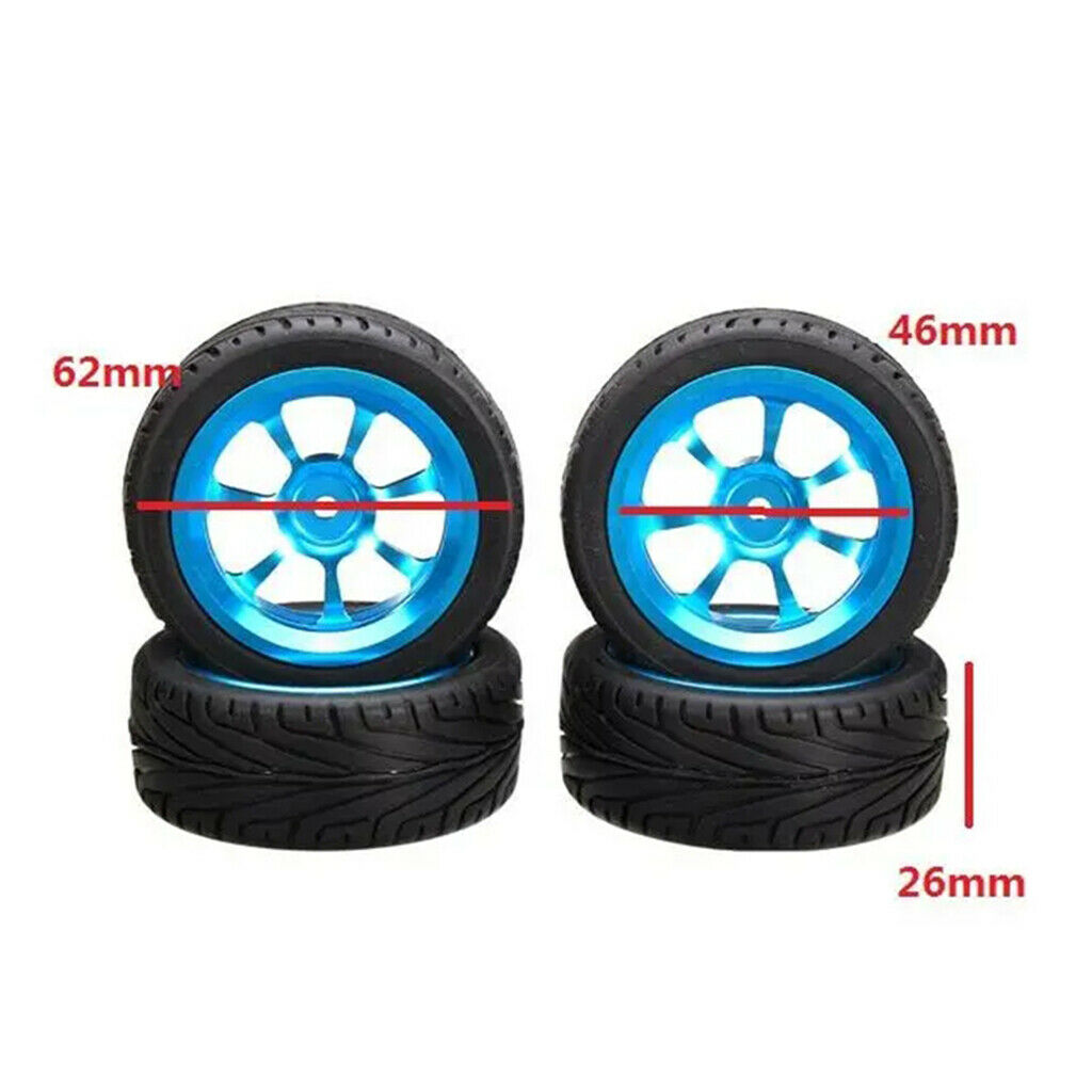 4Pcs 1/14 Large Size Tyres Accessory Replacement Parts fits Wltoys 144001