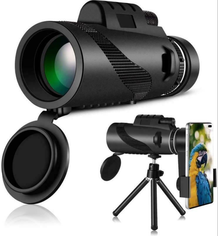 40X60 Starscope Monocular with Night Vision Prism High Power Waterproof Zoom HD
