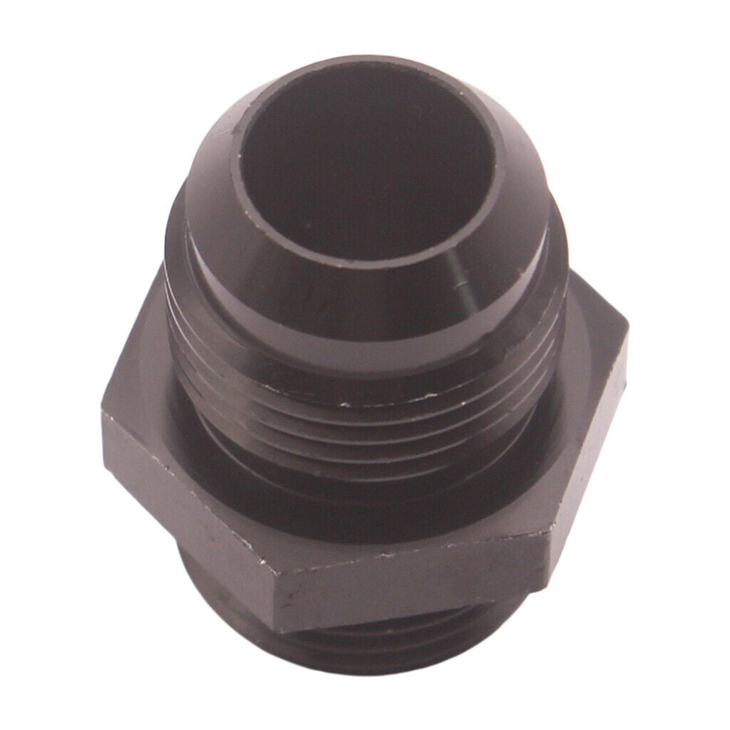 Aluminum AN10 to 12AN Male Adapter Straight Adapter Fitting, Black Color
