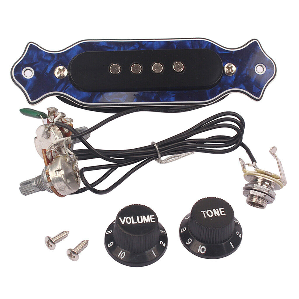 4 String Pickup Guitar Cigar Box with Tone and Volume Knob and Screws Ukulele