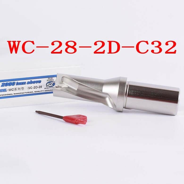 WPD280-32-2D 28mm U drill indexable drill For WCMX050308 U drill insert  Φ28-2D