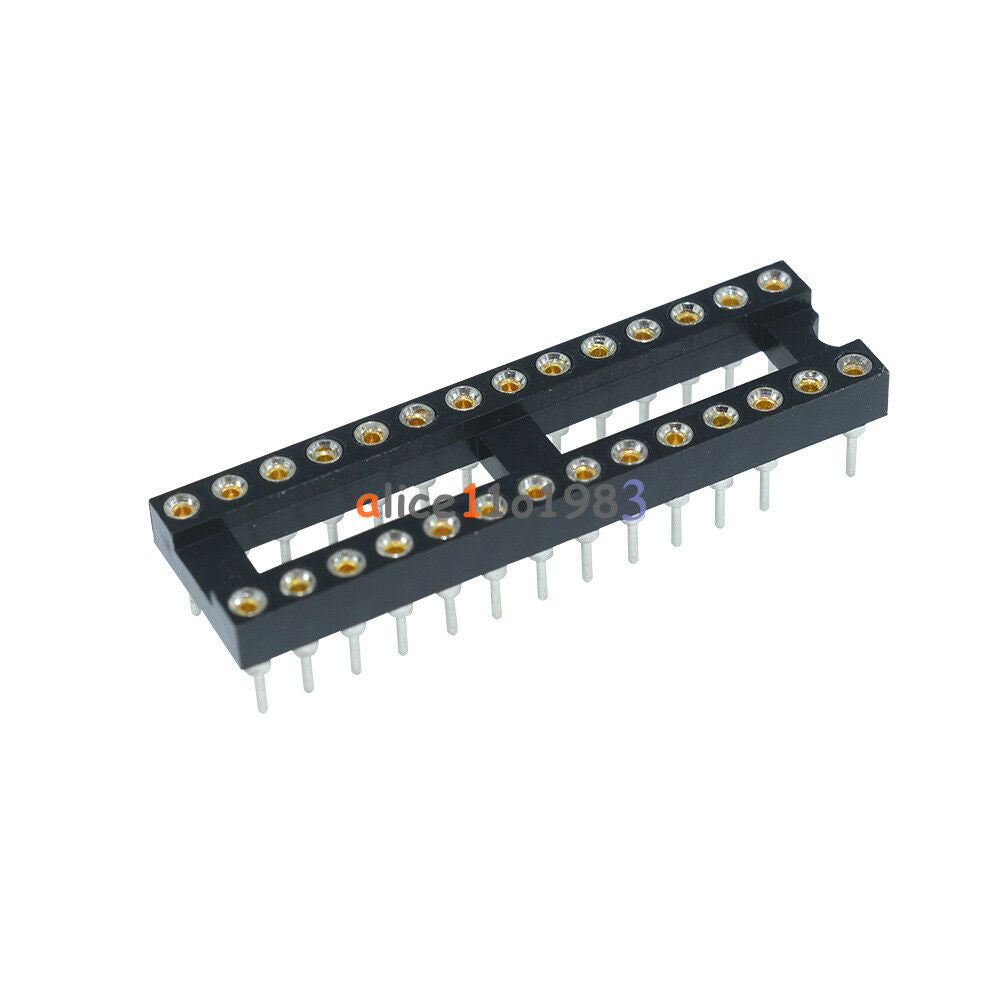 5PCS 28 Pin DIP SIP Round IC Sockets Adaptor Solder Type Narrow