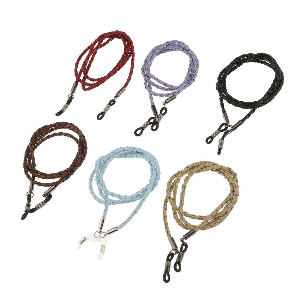 6 Pieces Eyeglass Sun Eye Glasses Holder Neck Cord Sunglasses Chain Lanyards