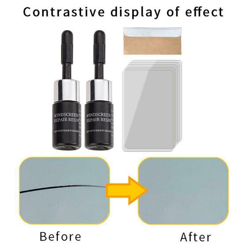 Glass Nano Repair Fluid Kit for Cracked Car Windshield Repair Glue Fix Glass