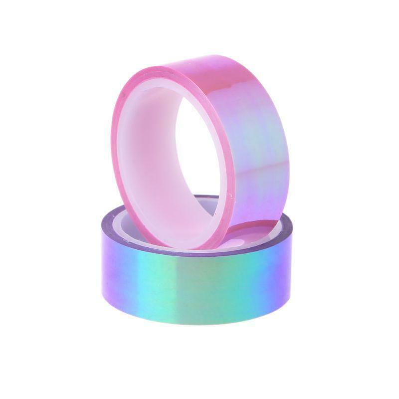 8pcs/set Rhythmic Gymnastics Decoration Holographic Glitter Tape Ring Stick DIY