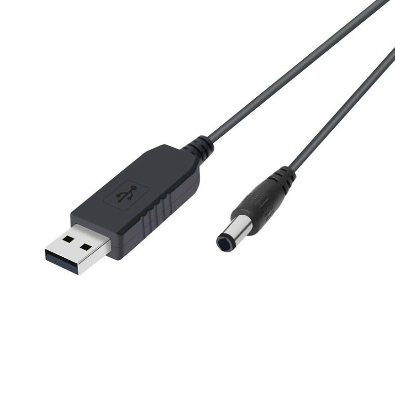 USB to DC Convert Cable 5V to 12V Voltage Step-Up Cable 5.5x2.1mm DC Male 1M NZ3