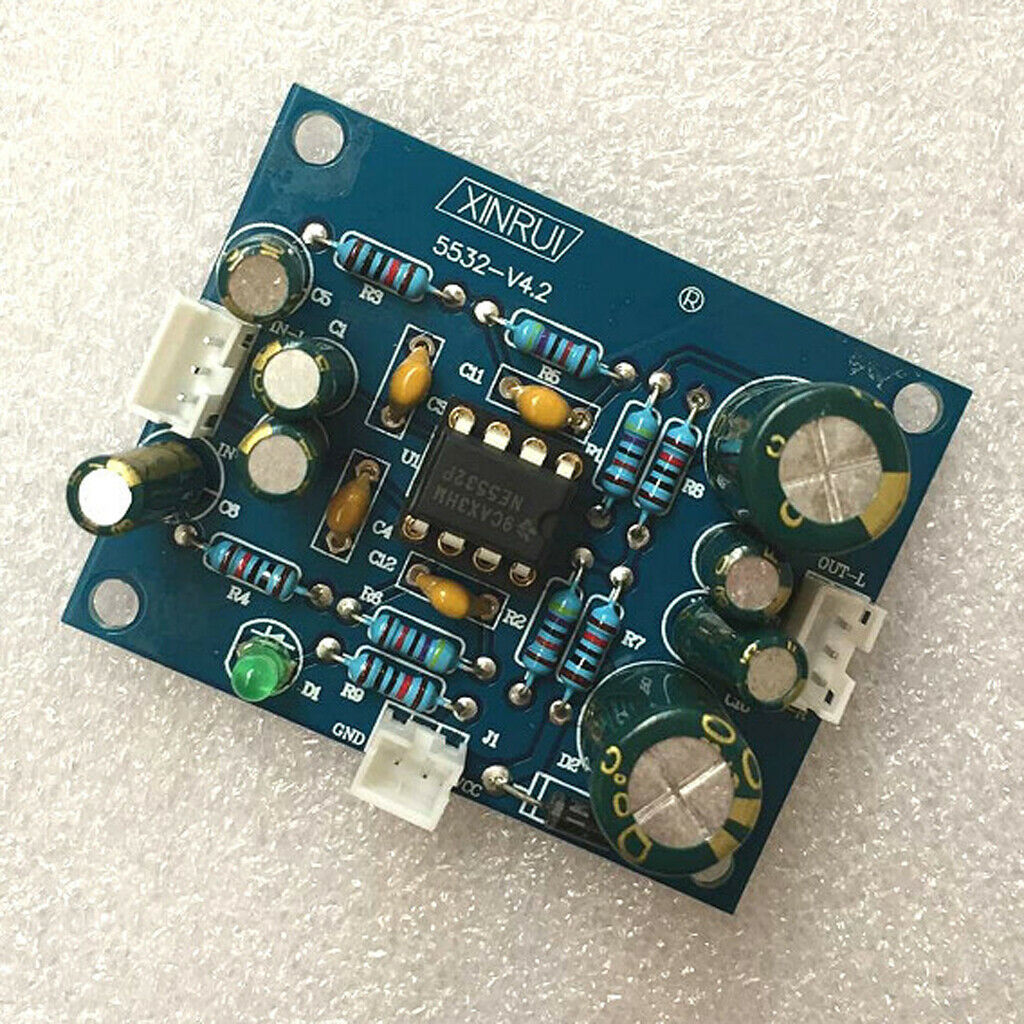 Digital Power pre-amplifier Board Stereo 5532 Double Panel Pre-amp 12V-35V