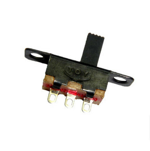 10Pcs 9mm Height Knob 3 Pin 2 Position SPDT Panel Slide Switch 0.5A 50V SS12F15