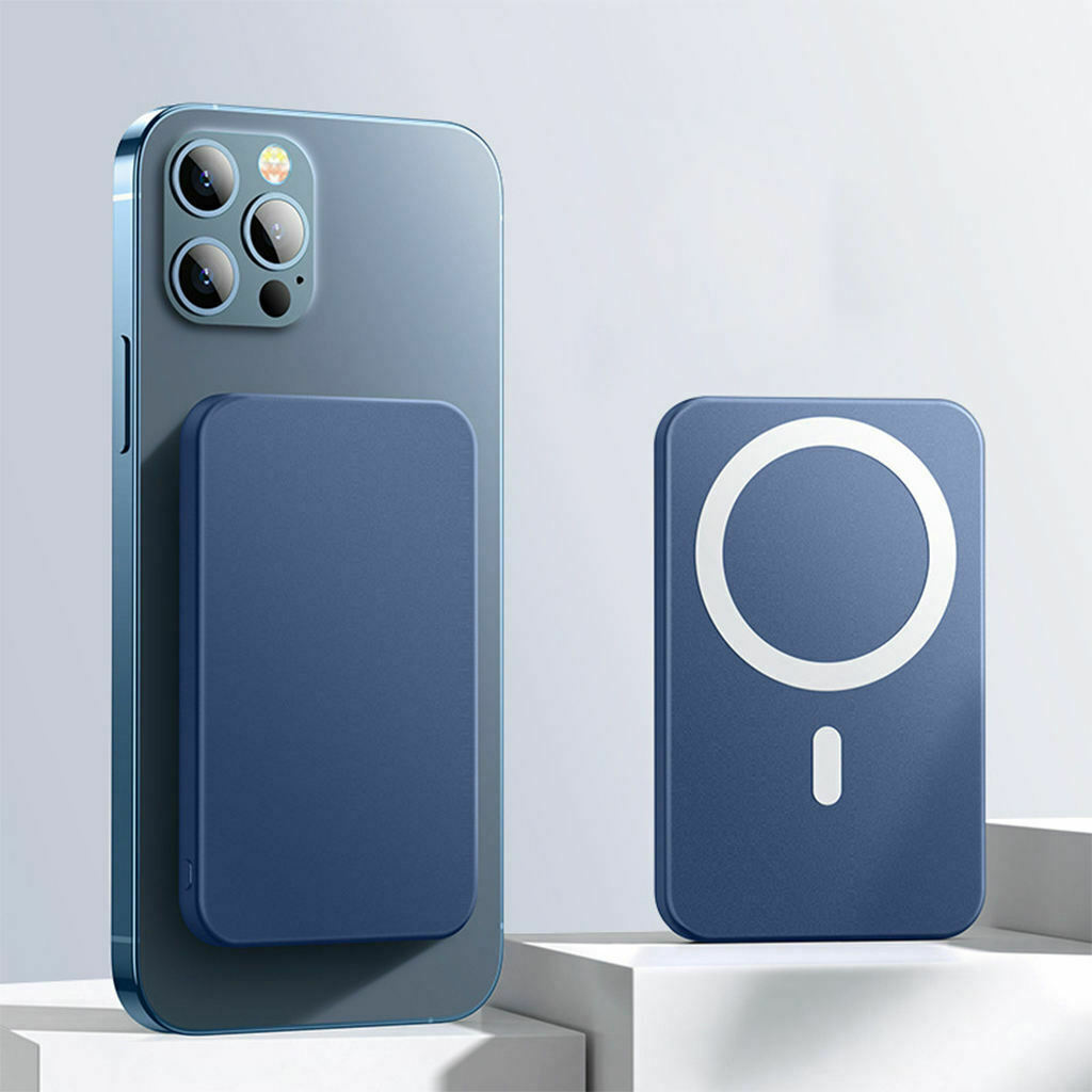 Wireless Power Bank Portable for Magsafe Bank PD Wireless Blue 10000mAh