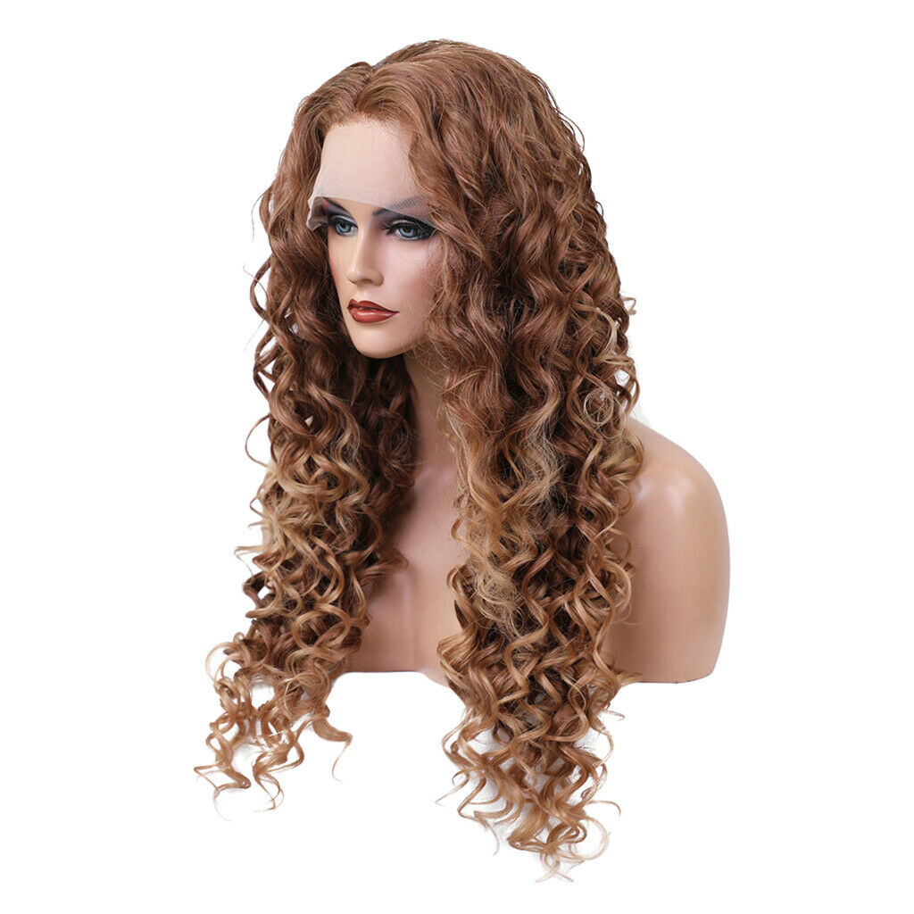 Loose Curly Wave Hair Wigs Heat Resistant Fiber Synthetic