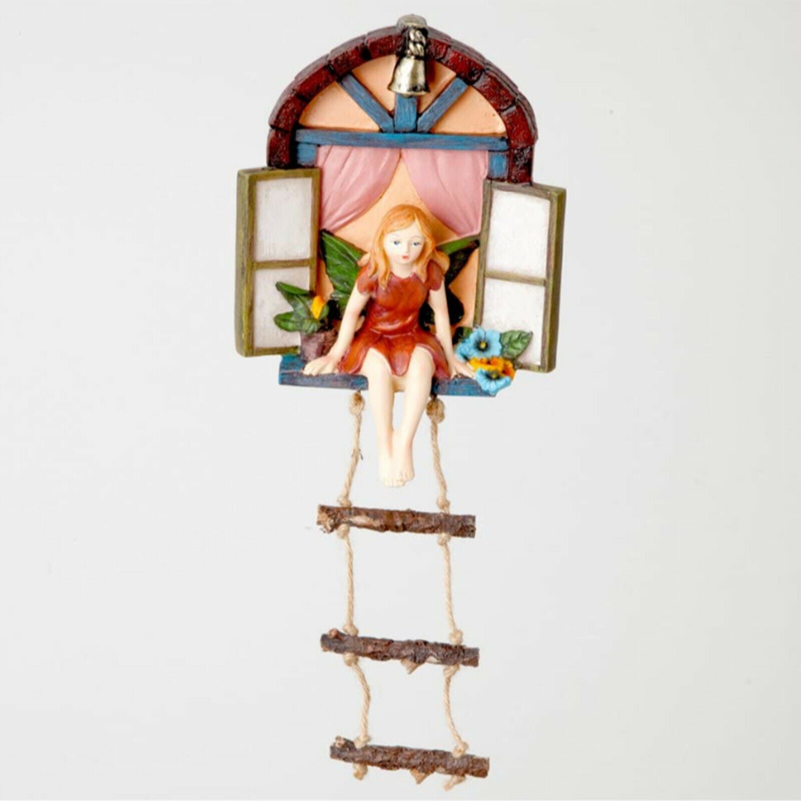 Garden Fairy Tree Peeker Novelty Ornament Decoration Funny Face Fence Decor