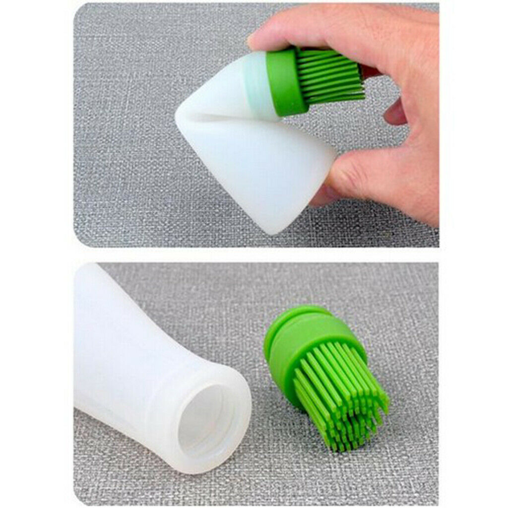 Heat Resistant Oil Bottle Brushes Silicone Baking BBQ Practicing Brush ~