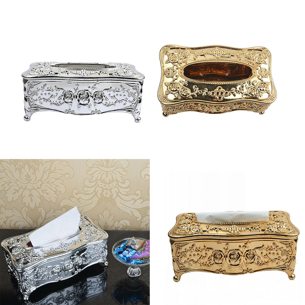 2pcs Tissue Holder Paper Box Arcrylic Napkin Dispenser for Living Room Hotel