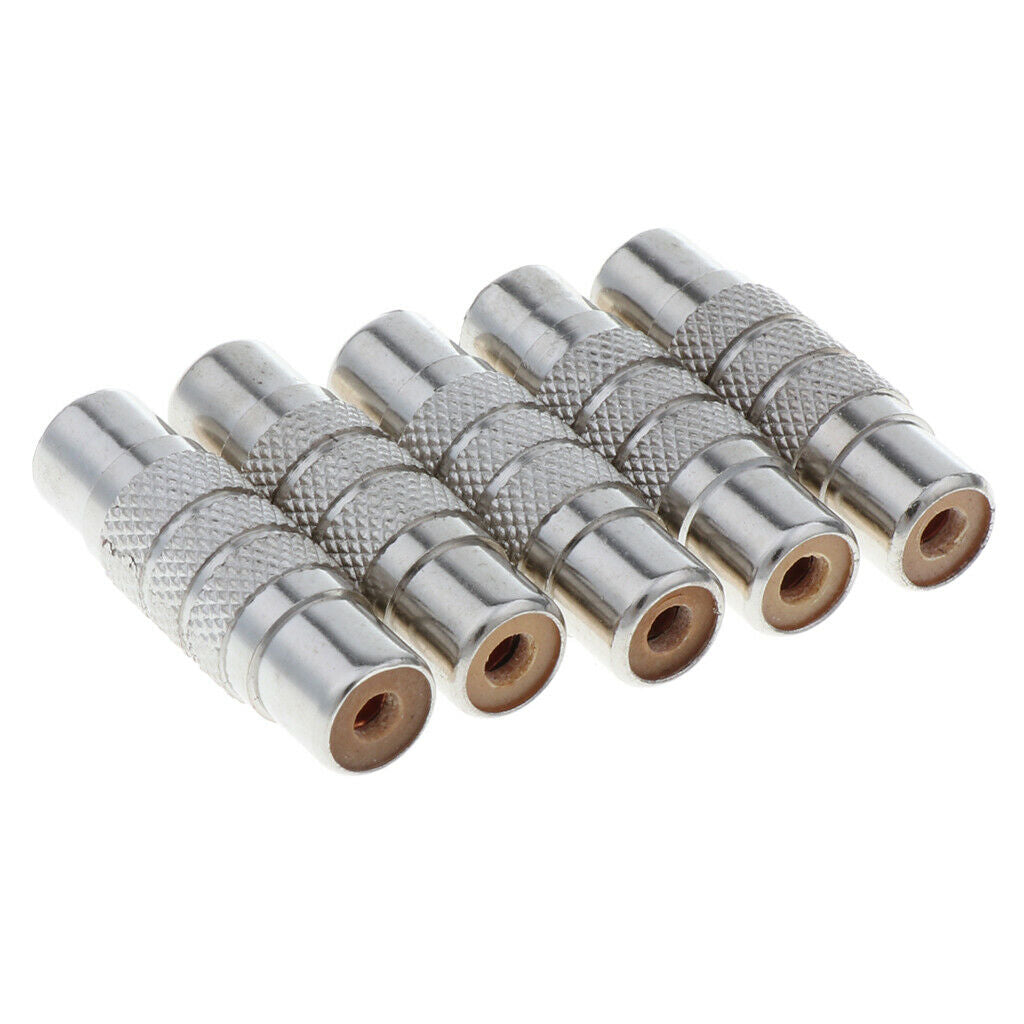 5-Pack Audio Video RCA Female to Female Adapter Coupler F/F RCA Cable Connector