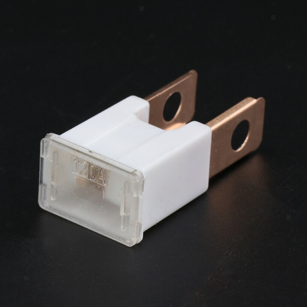 10 Pieces Car Auto DC 32V 120A FLK-M Male Straight  PAL Fuses - Brown