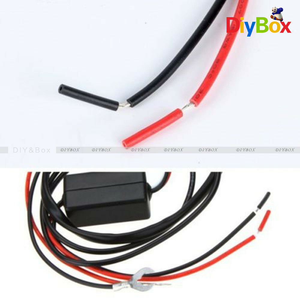 12V DC AUTO CAR LED DAYTIME RUNNING LIGHT RELAY HARNESS DRL CONTROLLER ON/OFF