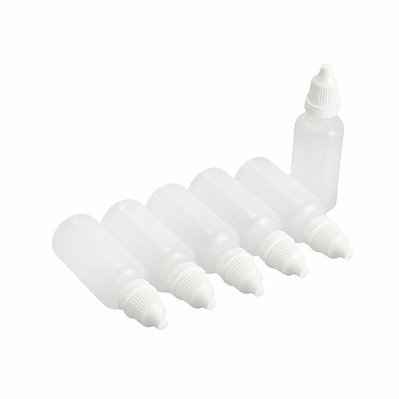 10x 20ml Empty Plastic Squeezable Dropper Bottles Eye Liquid Droppers
