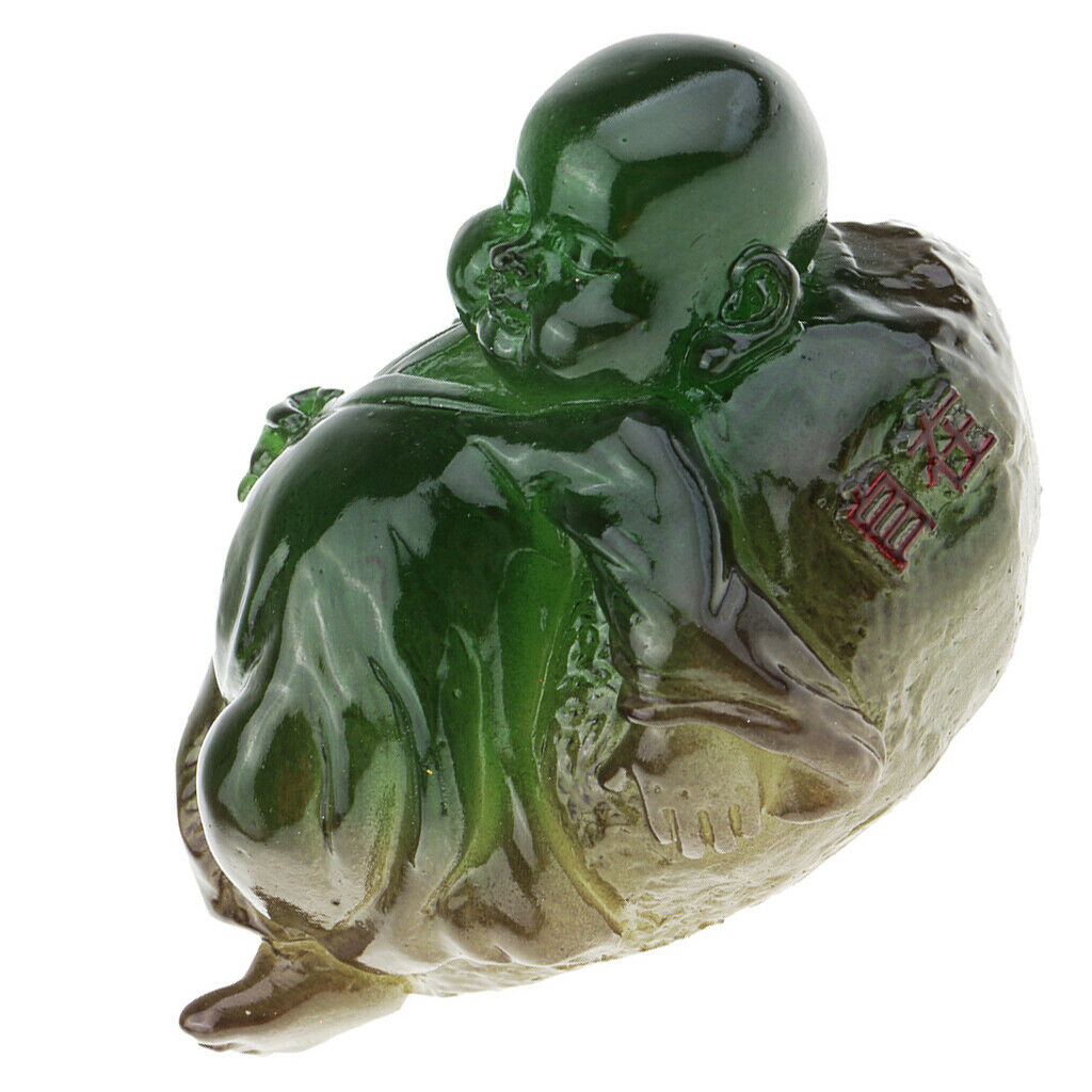 Color Tea Pets Buddha Kung Fu Tea Decor Play Tea Pet of Buddha Emerald