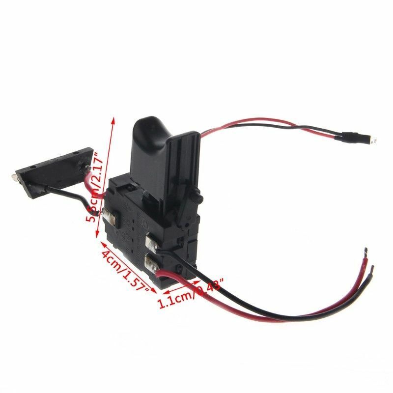 Perceuse Ã‰lectrique PoussiÃ¨re Vitesse ContrÃ´le Bouton Poussoir Trigger Switch Dc