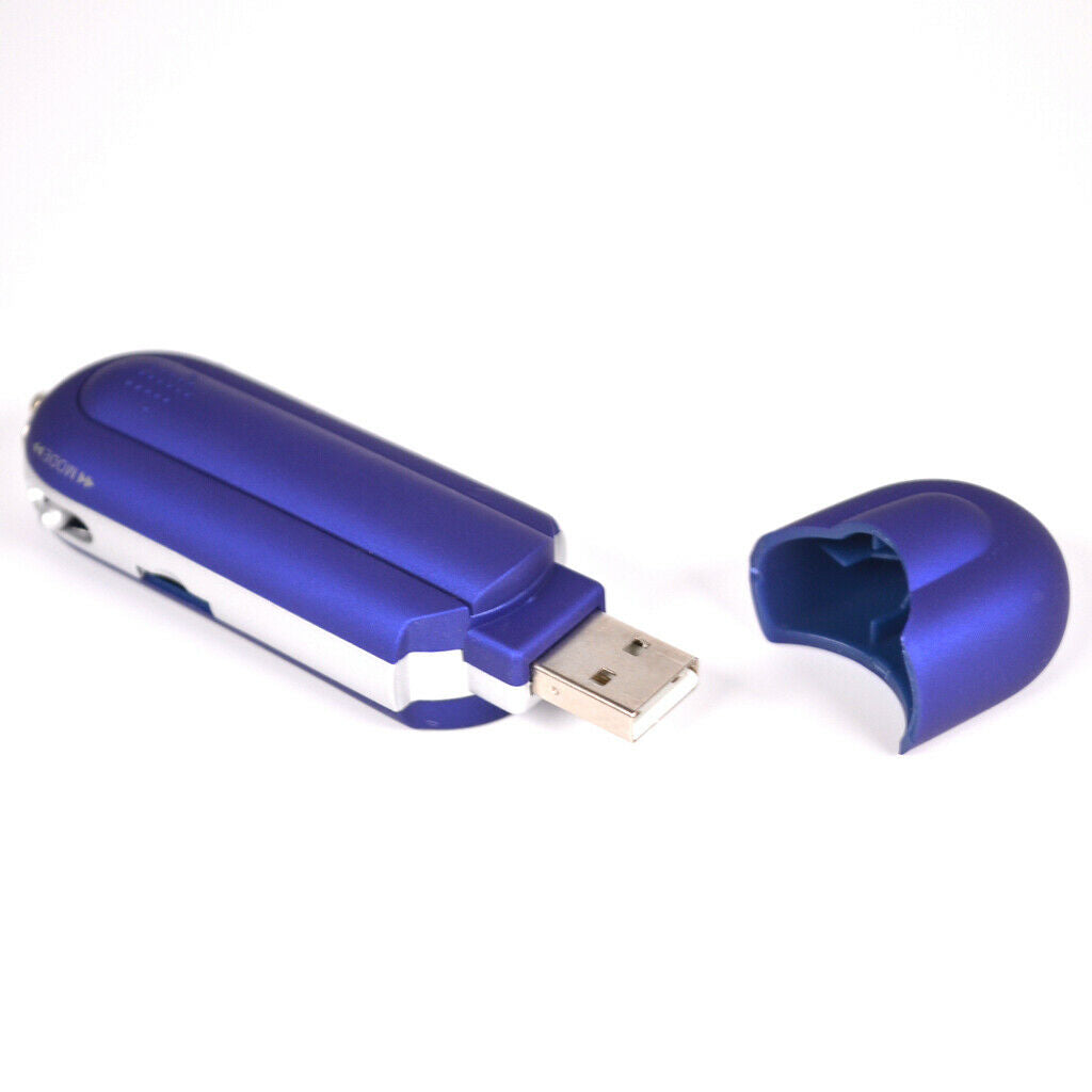 USB 2.0 MP3 MP4 Media Music Rideo Player with FM Radio 8 GB Blue
