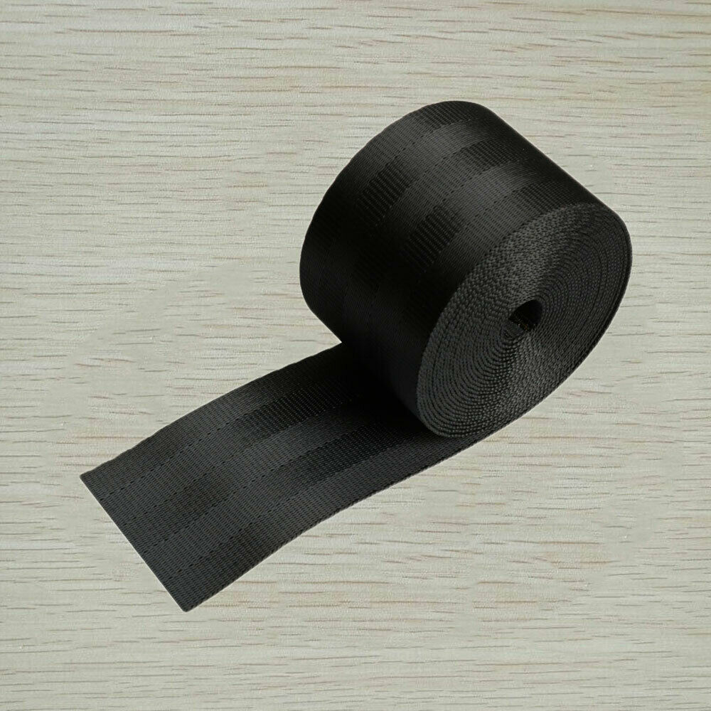universal seat belts black 3.6m webbing car racing front safety retractable lap