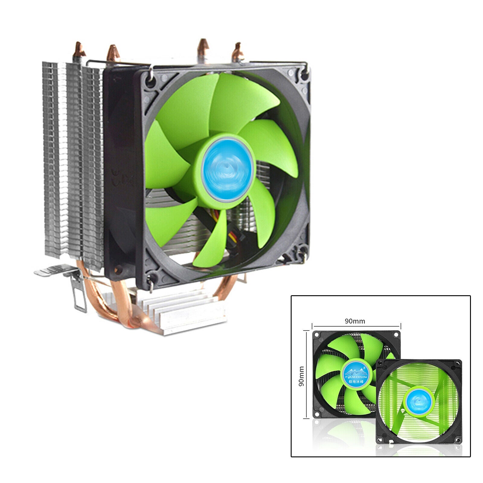 PC Desktop CPU Cooling Fan Heatsink Cooler for intel