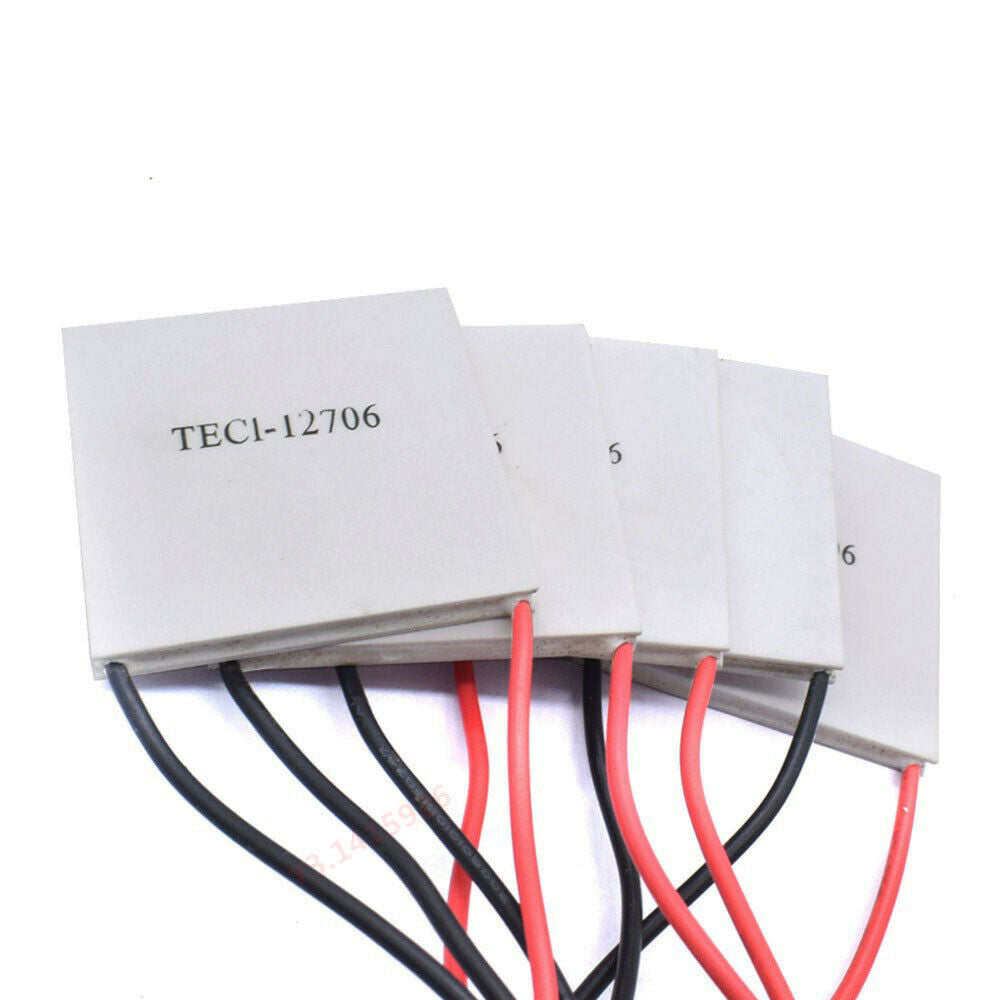 5Pcs TEC1-12706 Heatsink Thermoelectric Cooler Cooling Peltier Plate Module
