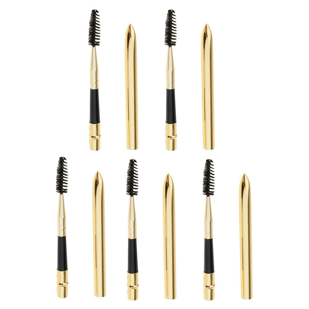 5Pcs Reusable Makeup Mascara Spiral Wand Detachable Eyebrow Styling Brush