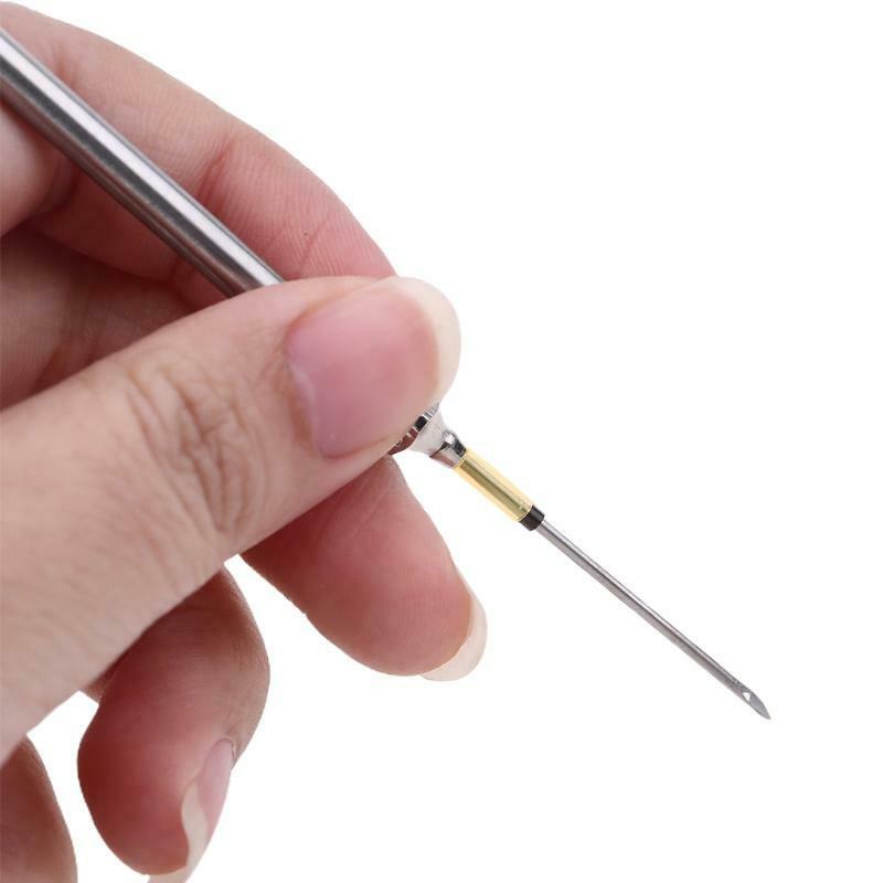 5 Pcs/Set Embroidery Stitching Punch Needles with Storage Bottle Crochet Tool