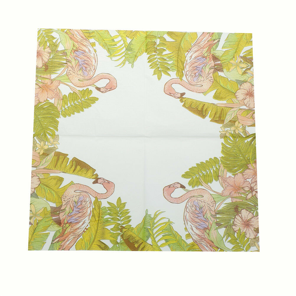 1set  Flamingo Napkins Paper Tissue Decoupage Wedding Party Handkerchief .l8