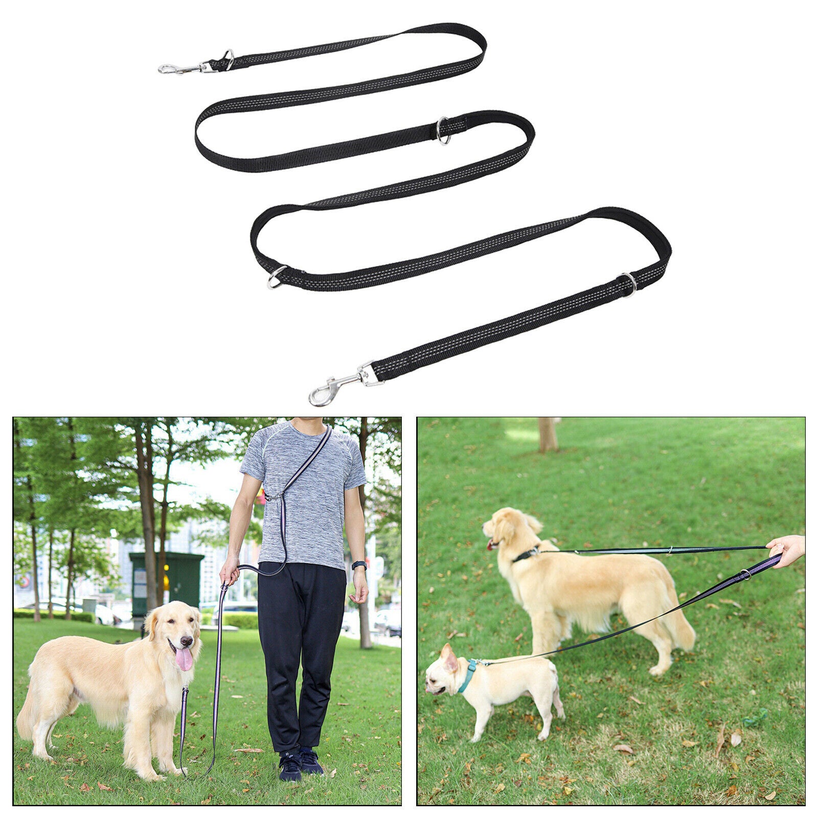 Long Nylon Dog Leash Dog Training Walking Nylon Lead Leash for Medium Dogs