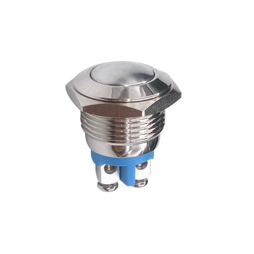 16mm Waterproof Momentary Metal Push Button Switches 250V 3A 1NO SPST