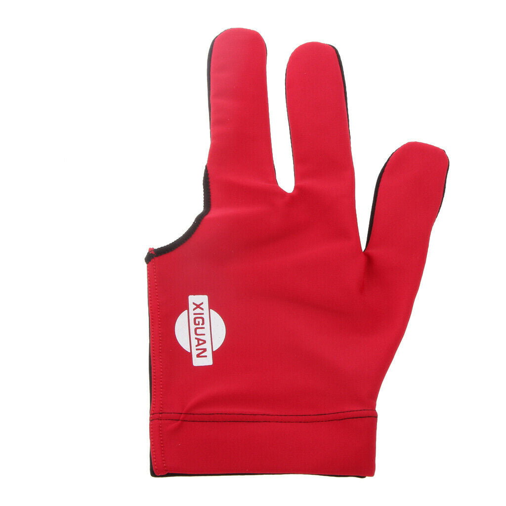 Snooker Billiard Hand 3 Finger Glove For The Pool Cue Left