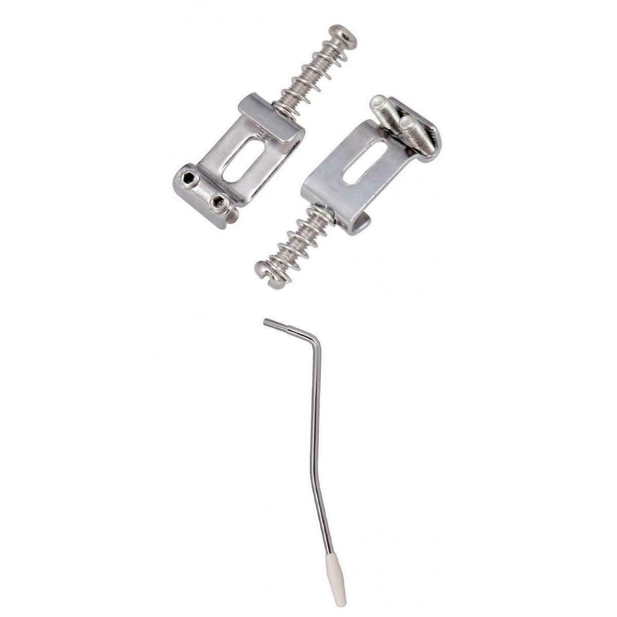 Set / 6pcs Guitar Bridge Saddles Spare Parts With Arm Lever 5mm Tremolo Vibrato