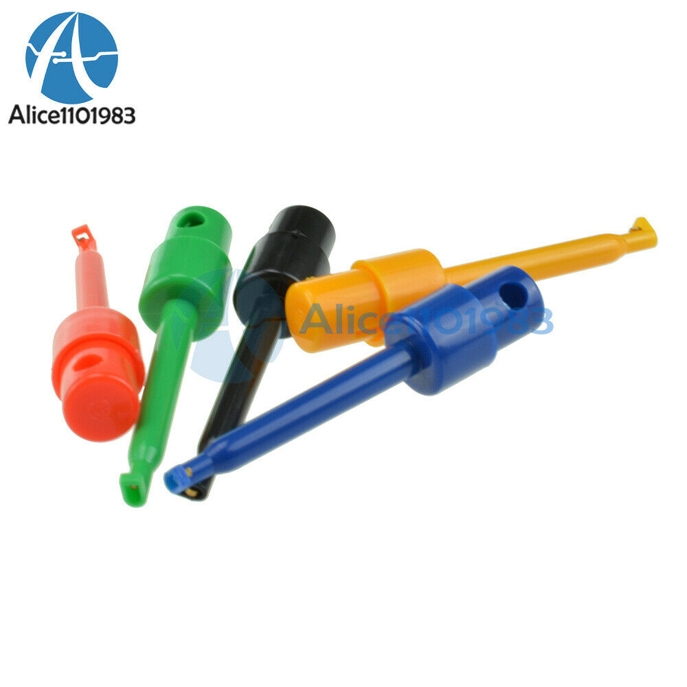 50PCS Large Size Round Single Hook Clip Test Probe for Electronic Testing