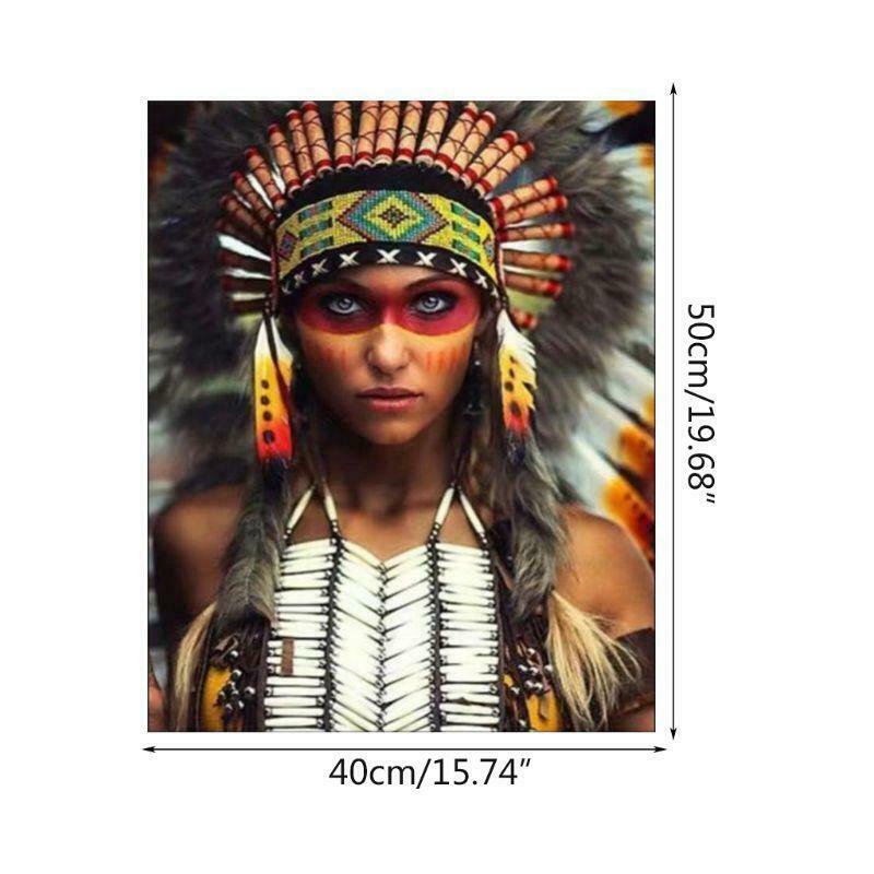 IndianDIY Oil Painting Paint By Numbers Kits with Brushes Acrylics Painting Kits