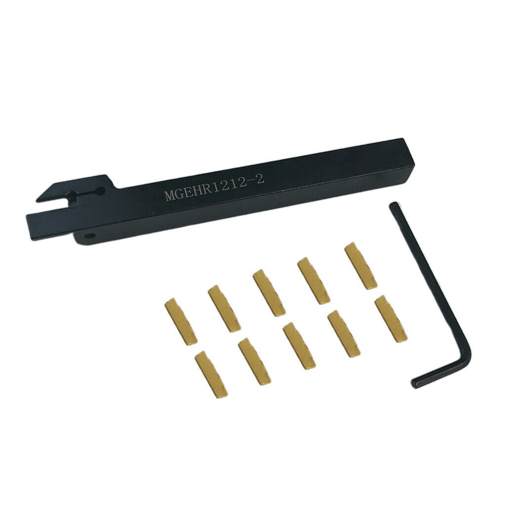 10pc MGMN200 w/ MGEHR 1212-2 12mm Parting Grooving Off Tool Holder Kits