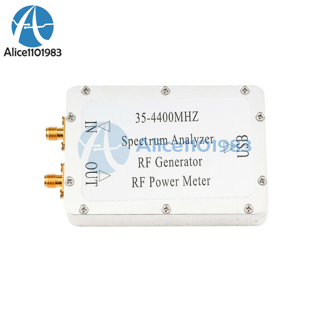 35MHz-4400MHz Spectrum Analyzer  Sweep Signal Source RF Power Meter CNC Shell
