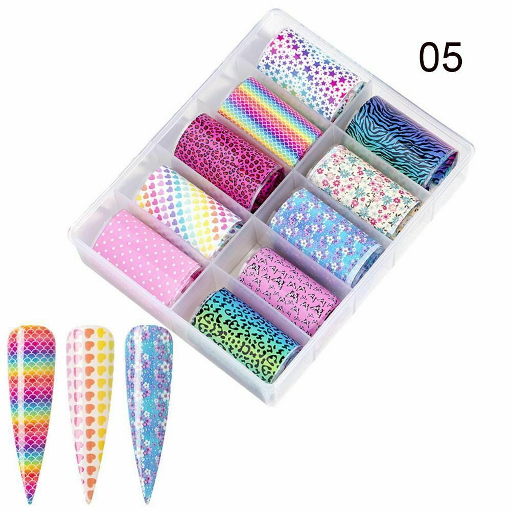 Lace Flower Nail Art Stickers Nail Foil Manicure Decor Holographic Decals